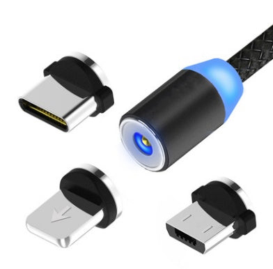 Magnetic Cable Micro Usb 360 Degree Rotate Charging Cord