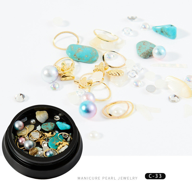 Popular Copper Round Rivets Nail Drill Ornaments
