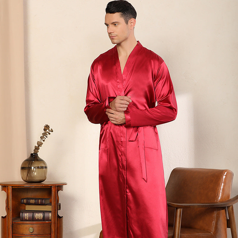 Men's Ultra-thin Loose Robe Plus Size