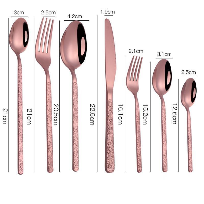 Embossed Handle Steak Cutlery Set