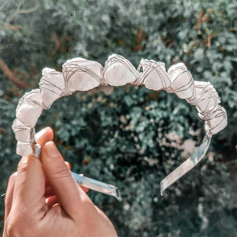 Quartz Crystal Wedding Crown