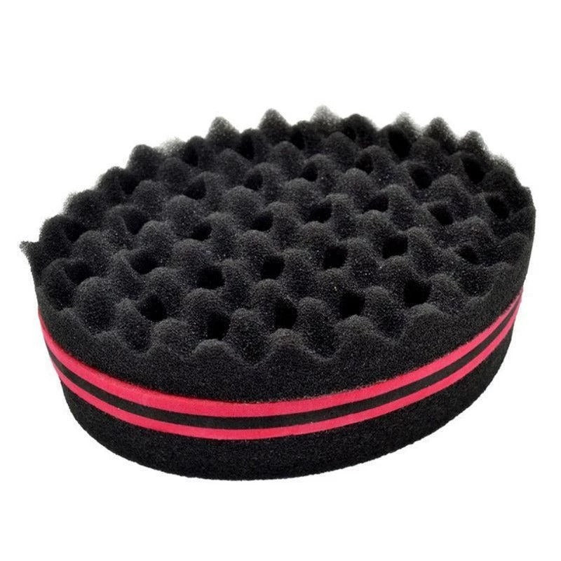 Wave-Shaped Sponge Hair Twist Brush