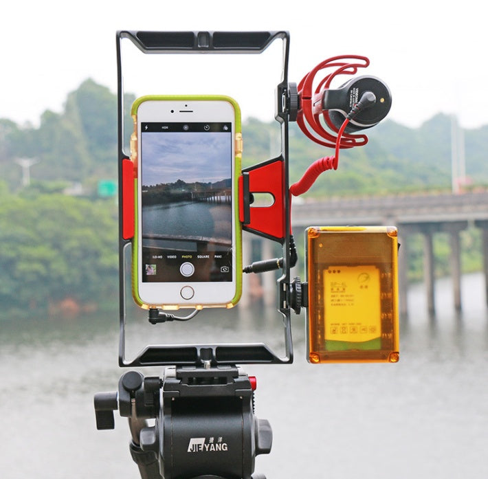 Compatible With Apple, Ulanzi Handheld Smartphone Video Rig Case For Samsung,Phone Rig Stabilizer For Live Stream Youtube Filmmaking Vlogger