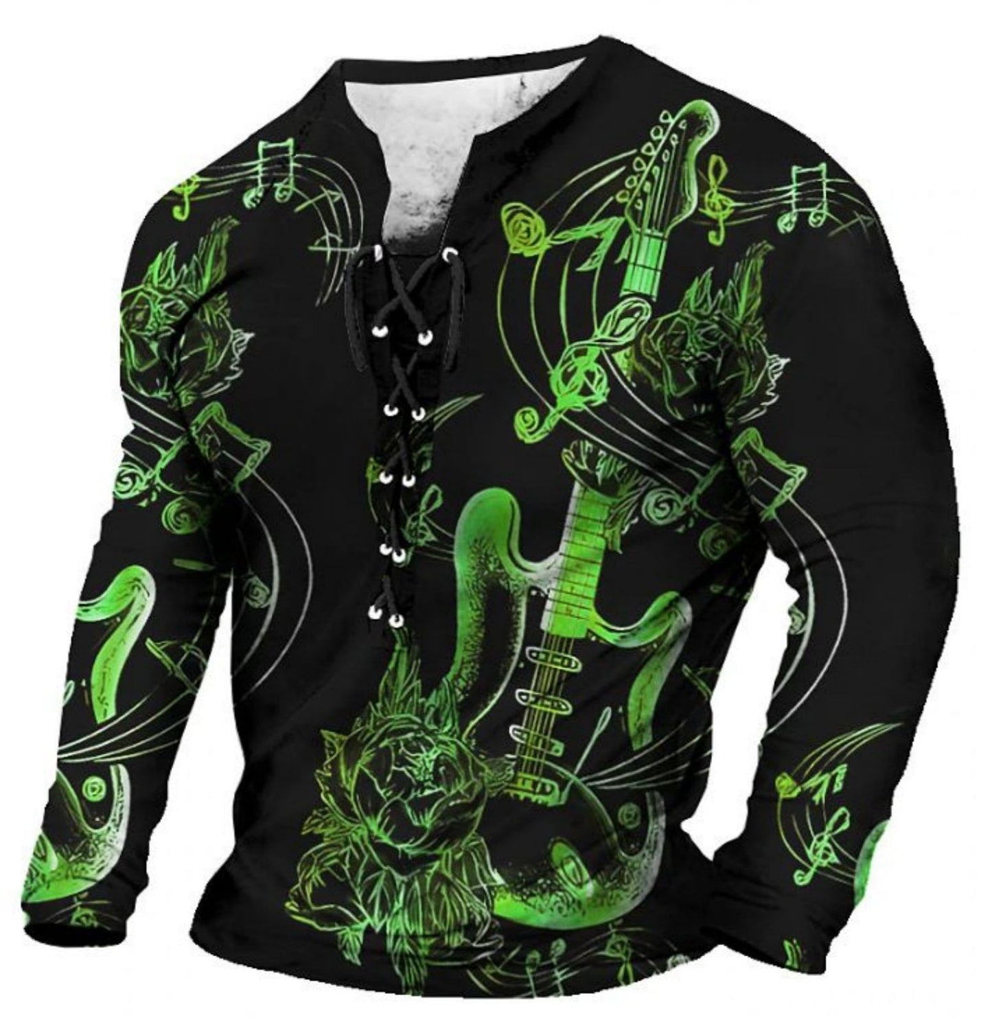 3D European American Sports Long Sleeve Shirt