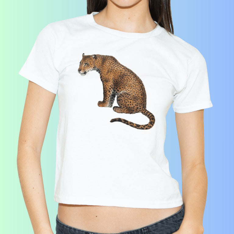 European And American Digital Printing Casual Round Neck T-shirt