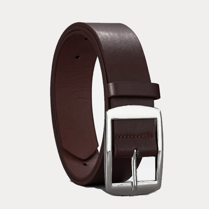 All-matching Pin Buckle Microfiber Belt