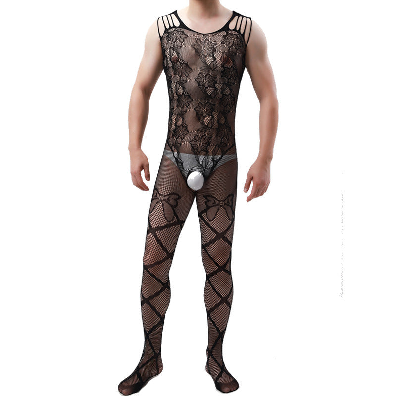 Men's Transparent Ultra-thin Pantyhose Butterfly