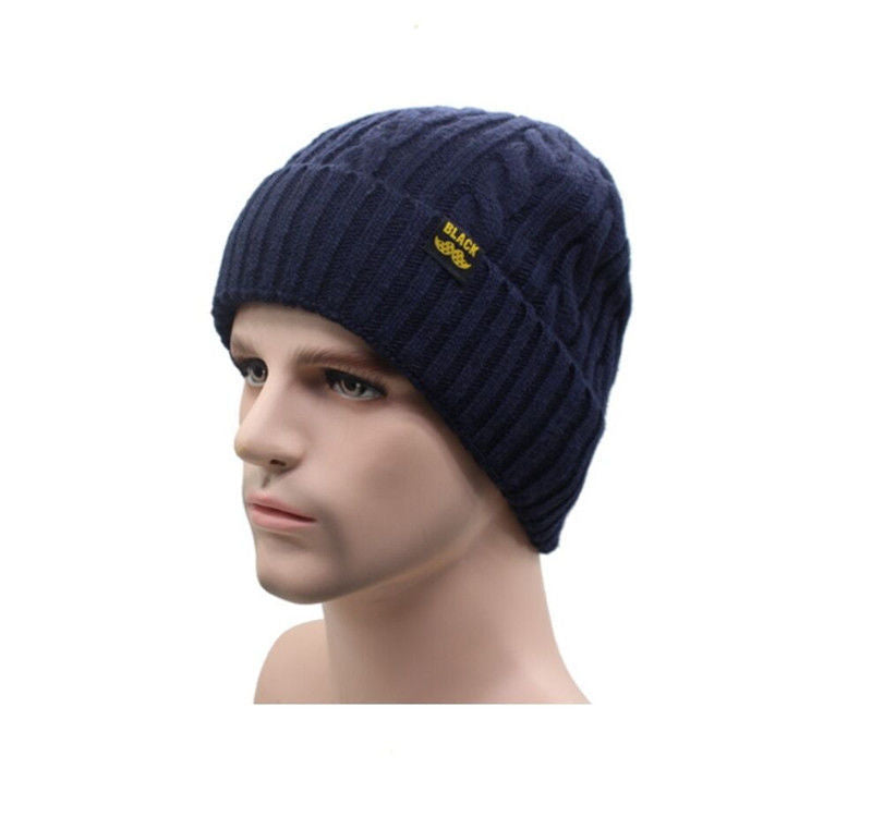 European American Knitted Men's Autumn Winter Hat