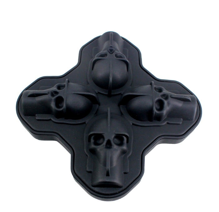 3D Skull Silicone Mold for Ice, Soap, and Chocolate