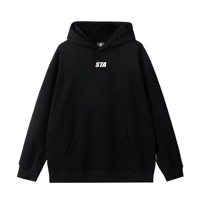 Small Letter Printed Hoodie Men's American Style