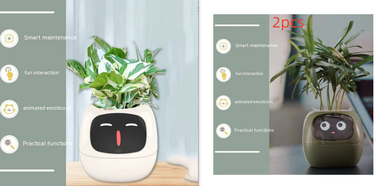 Smart AI Planter with Expressions and Sensors