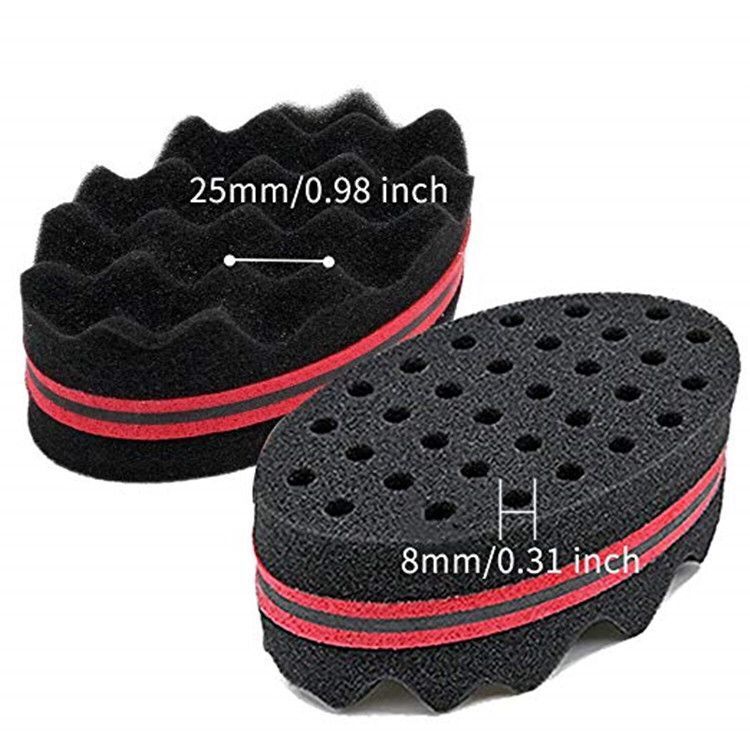 Wave-Shaped Sponge Hair Twist Brush