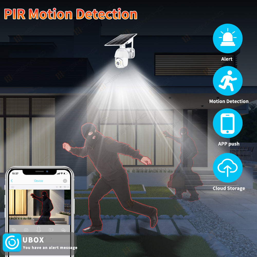 4G LTE Solar Wireless Security Camera