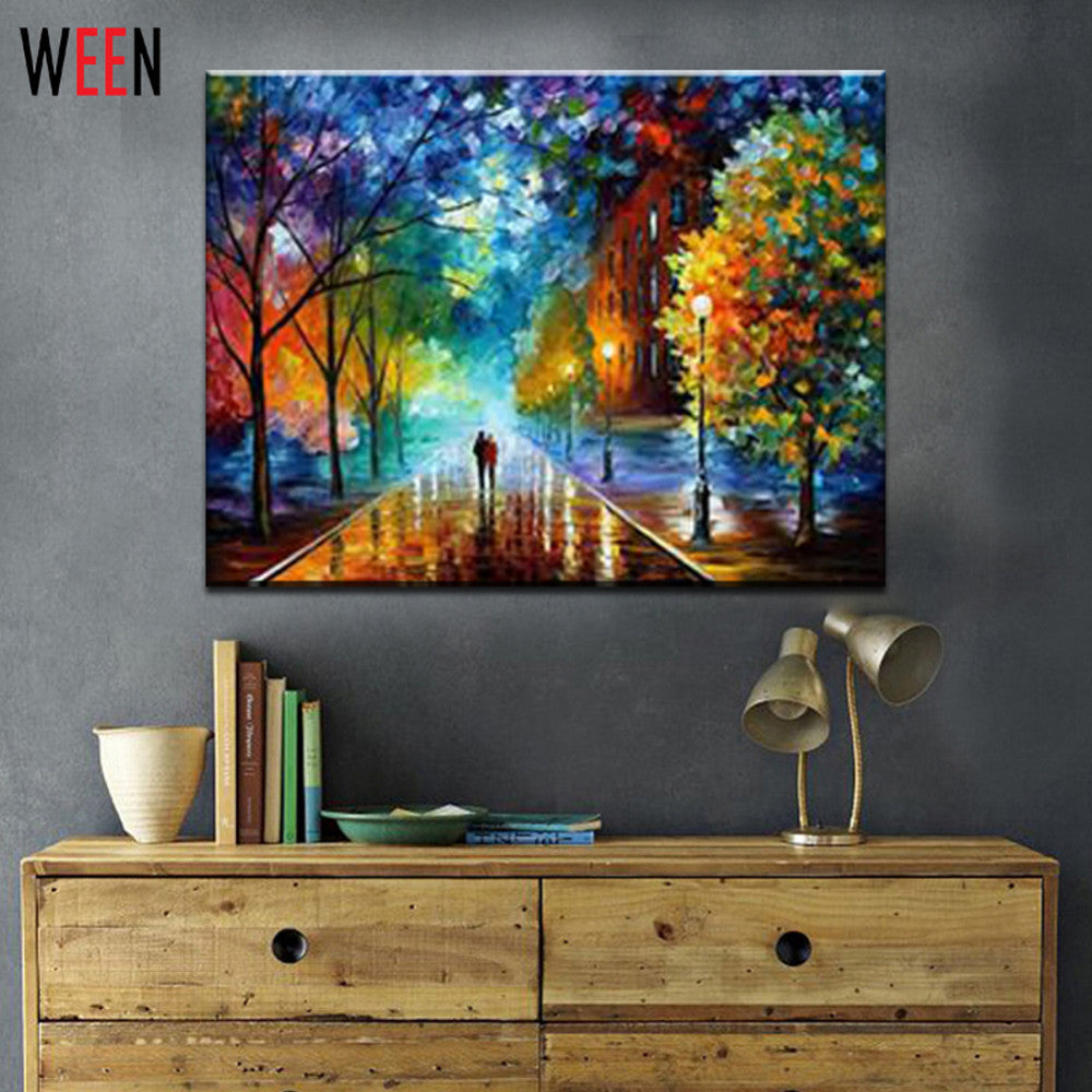 WEEN Rural Landscape Painting by Number DIY Oil Paint 40X50CM Canvas Art