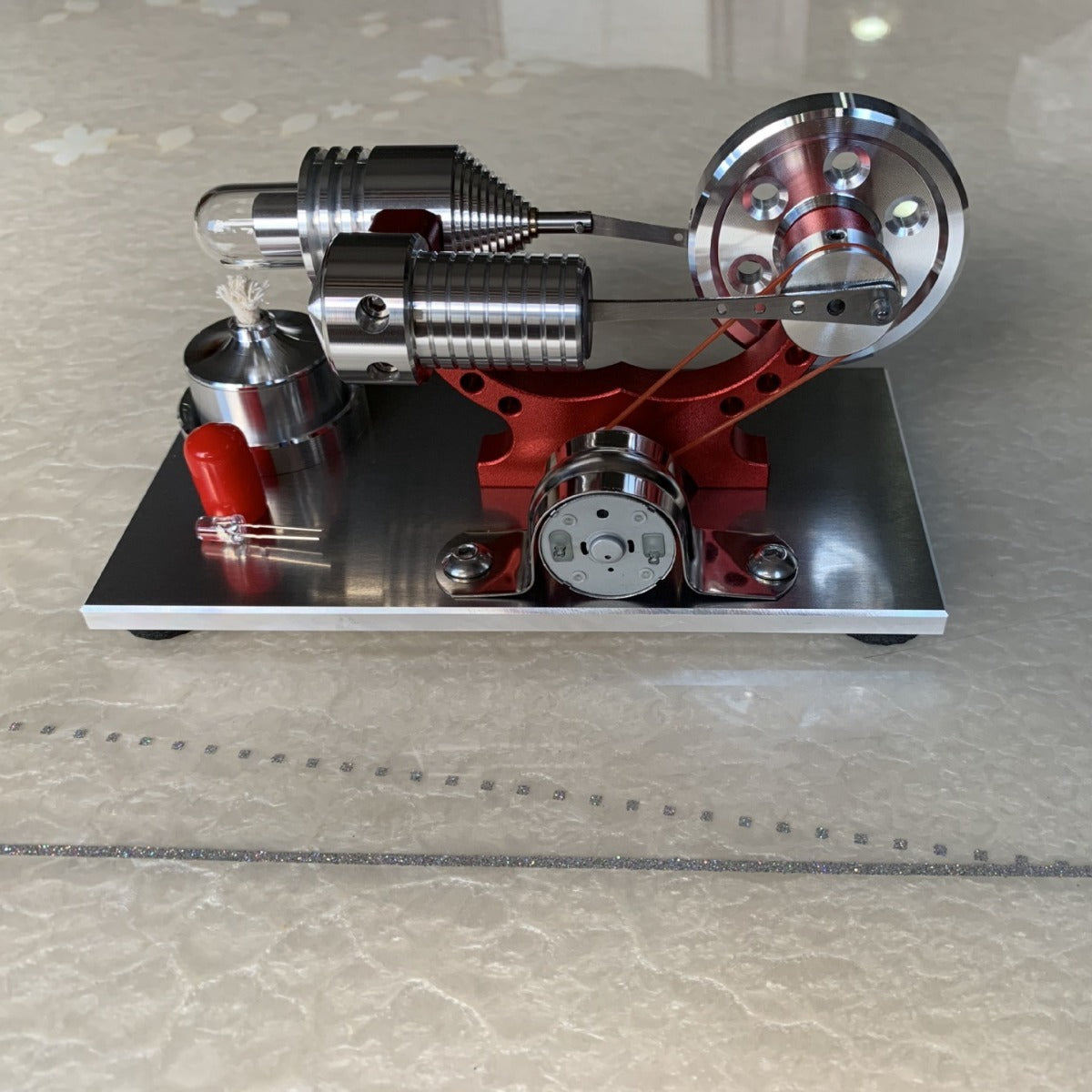 Mini Stirling Engine Low Temperature Toy Generator
