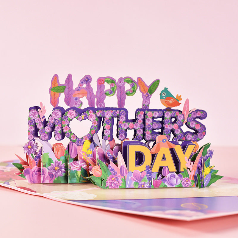 3D PopUp Flower Bouquet Greeting Cards Gifts