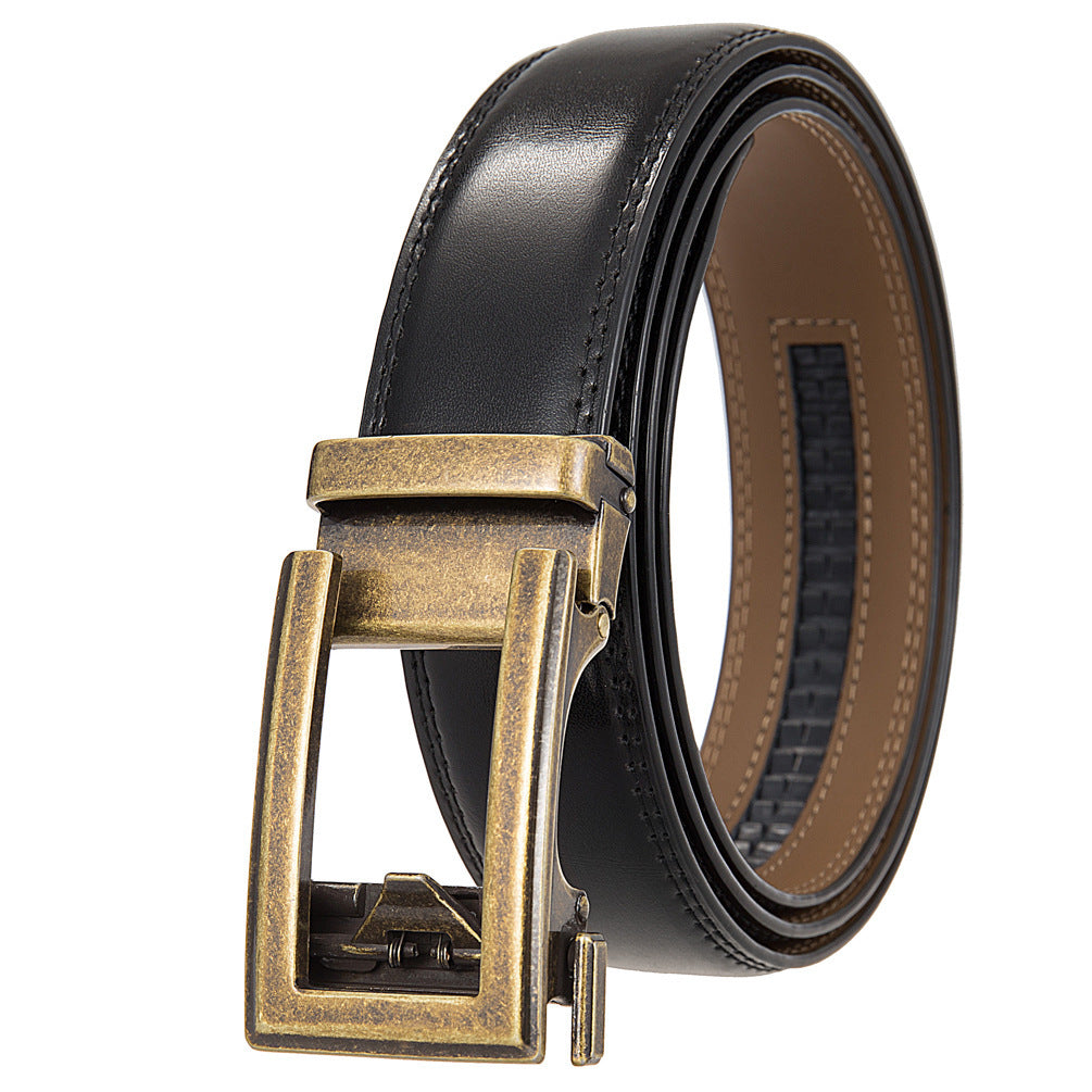 Antique Cowhide Men's Leather Casual Business Belt