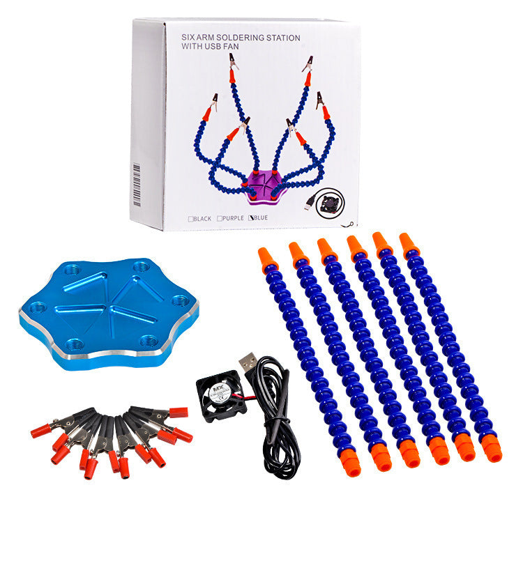 Six Jaw Aluminum Alloy Welding Station Tool