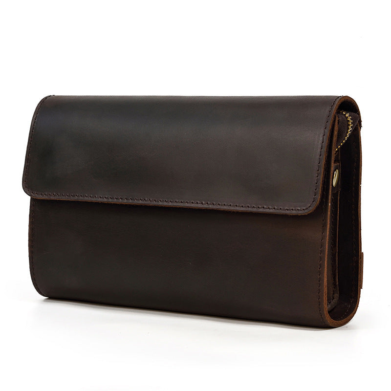 Retro Crazy Horse Leather Men's Wallet