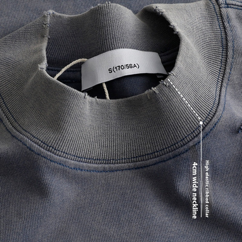 Destroyed Retro Washed Distressed Men's Tee