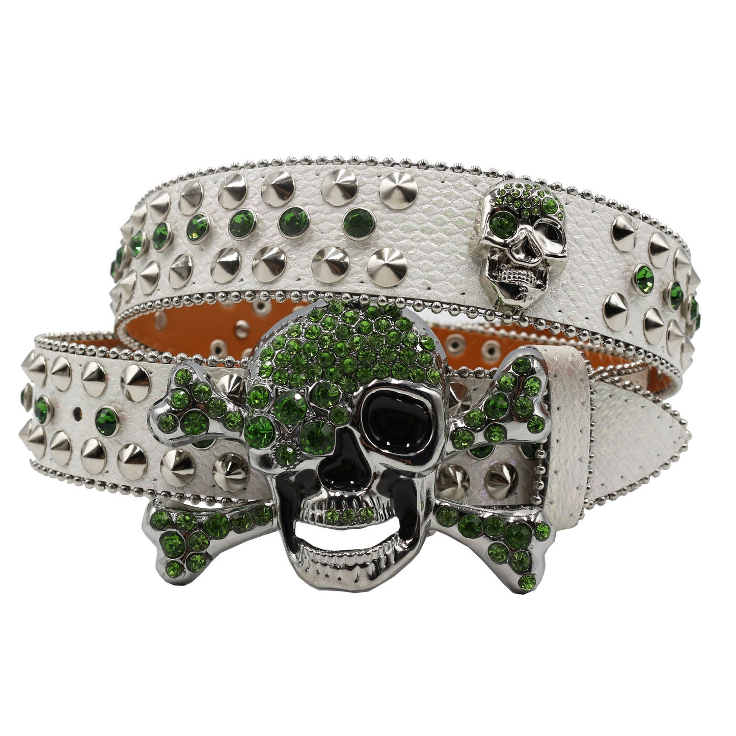Women's Rhinestone Snake Pattern Belt