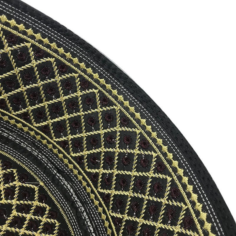 Muslim Cotton Embroidery Islamic Men Prayer Caps