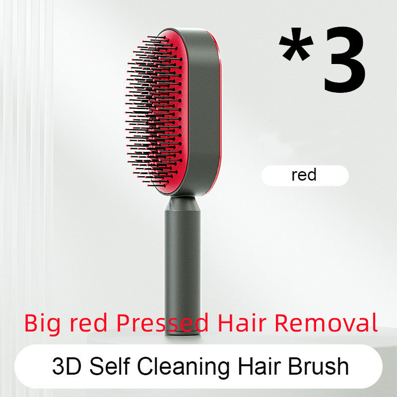 Self Cleaning Hair Brush One-key Airbag Massage