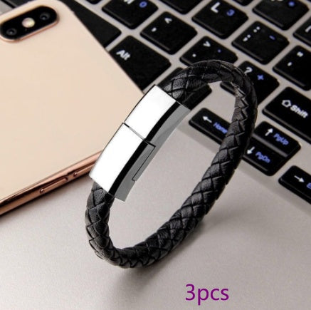 USB Bracelet Charger Cable for iPhone USB C Micro