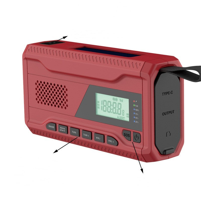 Solar Hand Crank Emergency Radio with Light