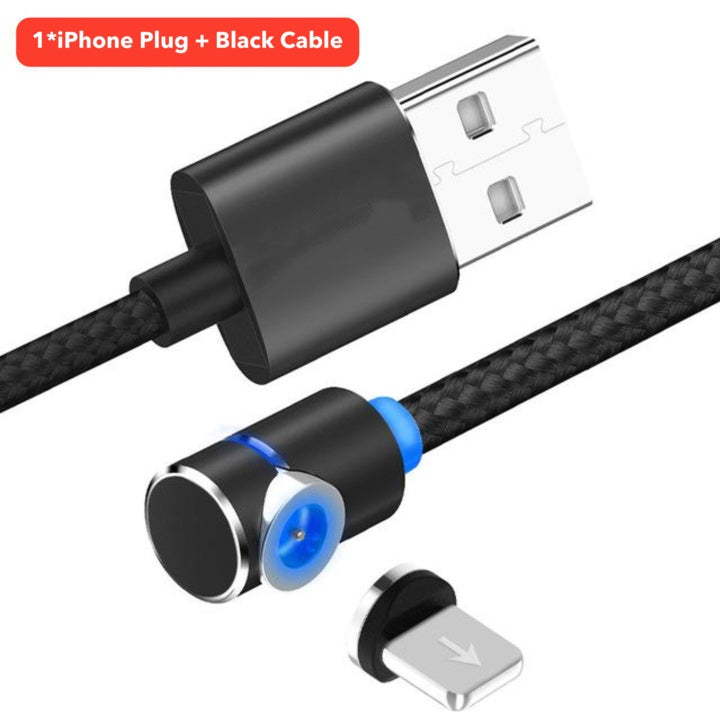 Magnetic Cable Micro Usb 360 Degree Rotate Charging Cord