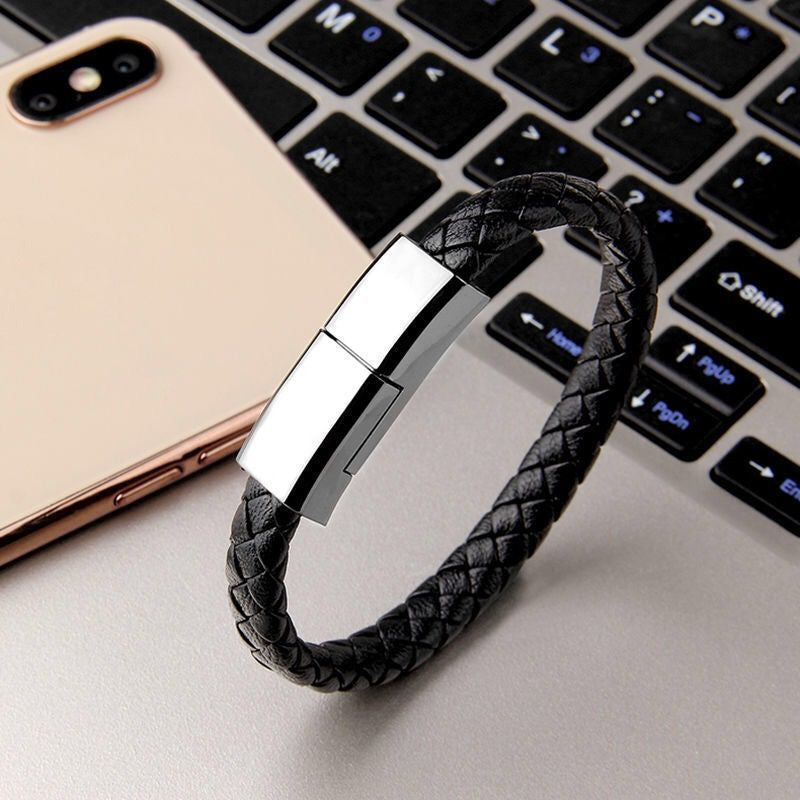 USB Bracelet Charger Cable for iPhone USB C Micro