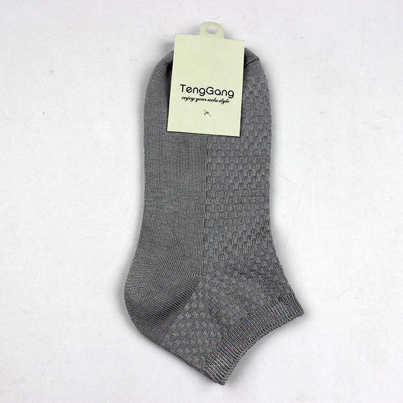Bamboo Fiber Mens Low Cut Socks