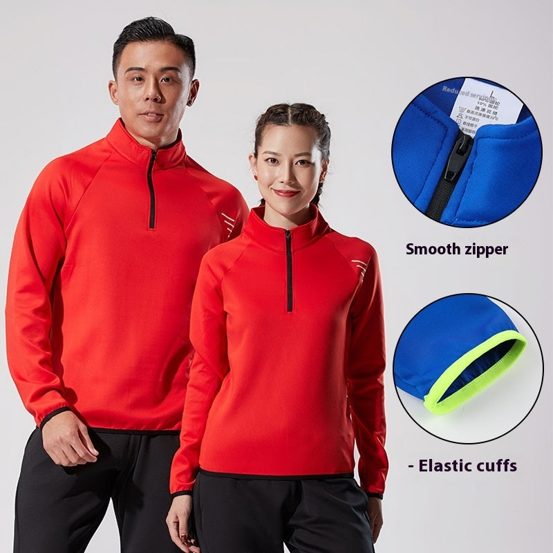 Half Zipper Workout Outdoor Running Quick-drying Clothes