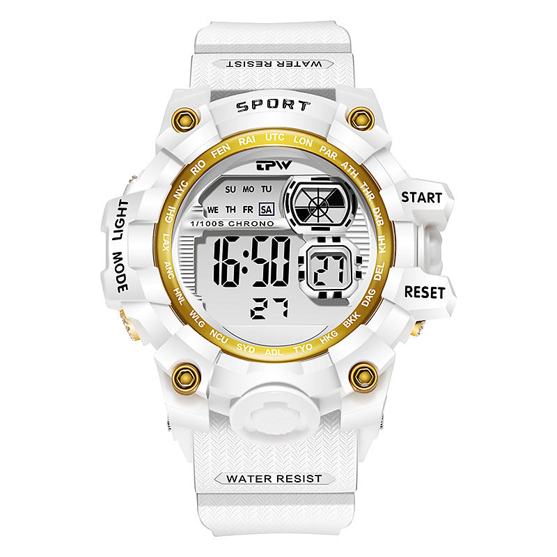In Stock LED Electronic Waterproof Watch for Ladies
