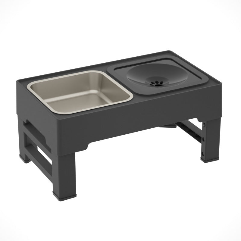 Adjustable Elevated Dog Feeding Bowls With Stand