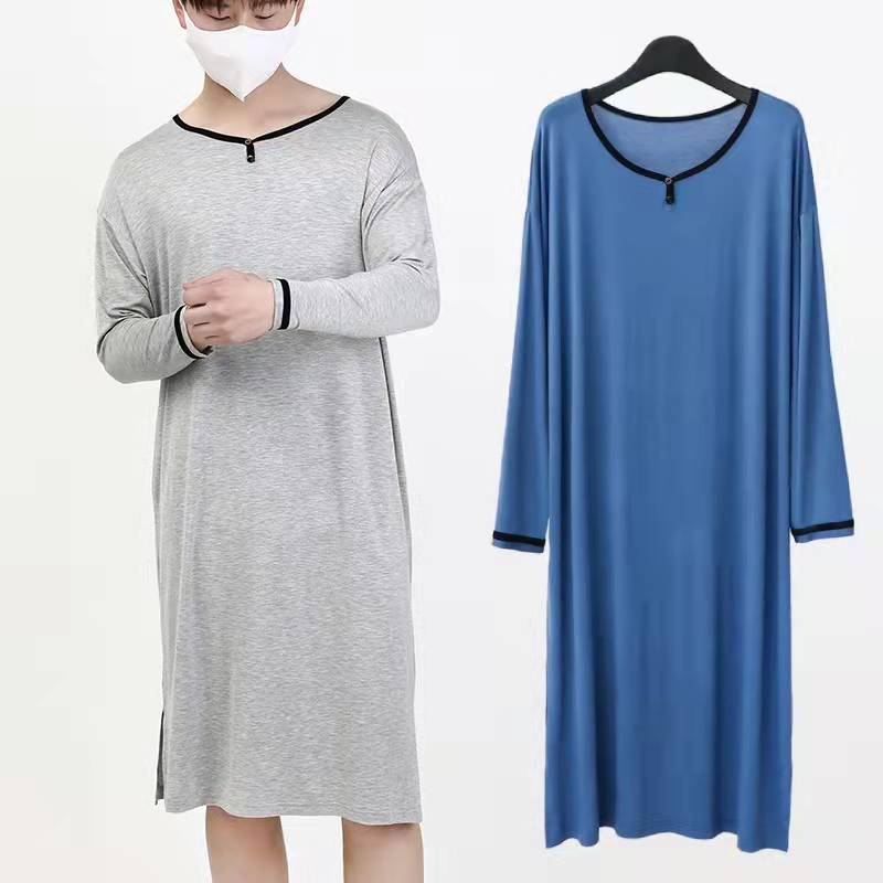 Long Soft Draping Bathrobe Men's Pajamas