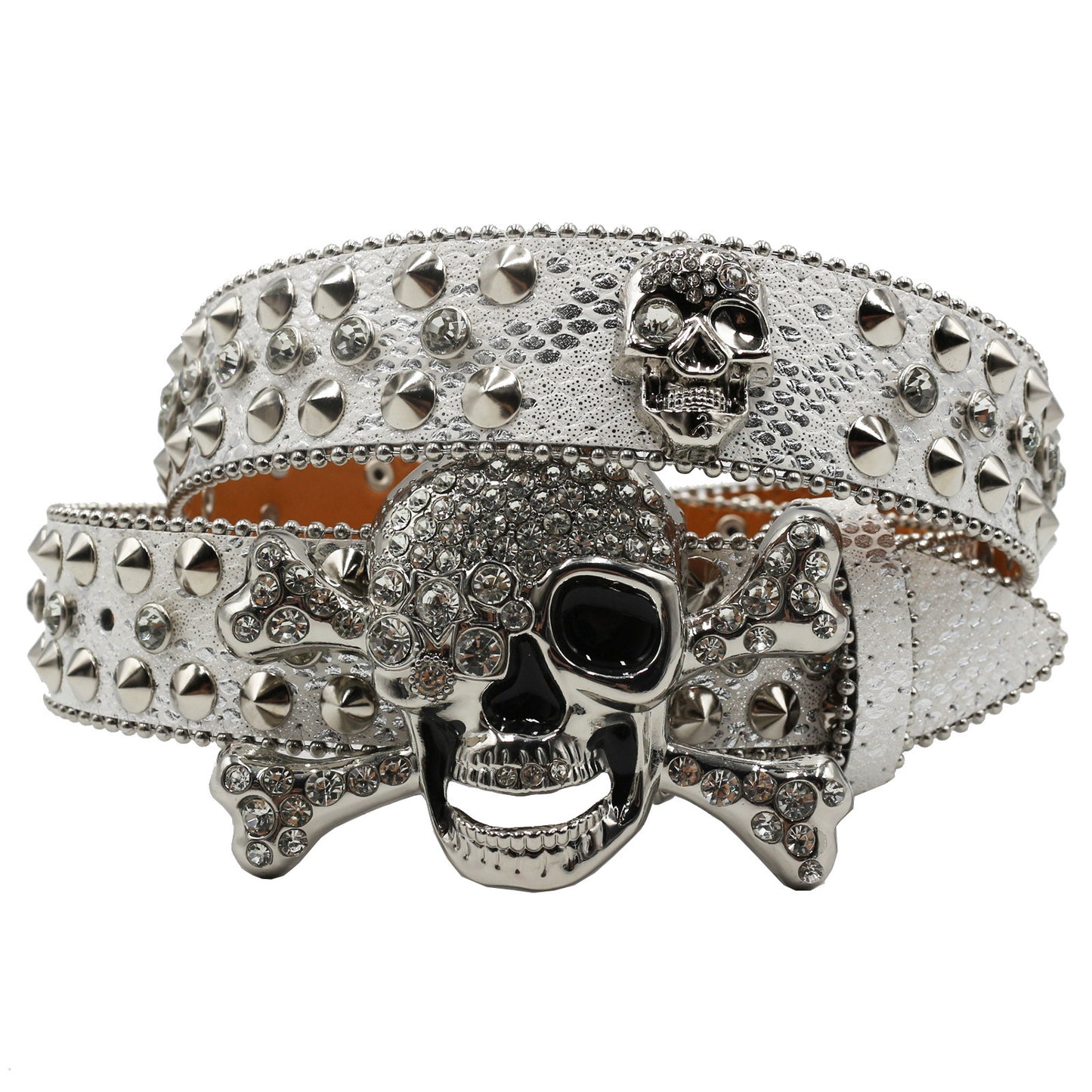 Women's Rhinestone Snake Pattern Belt