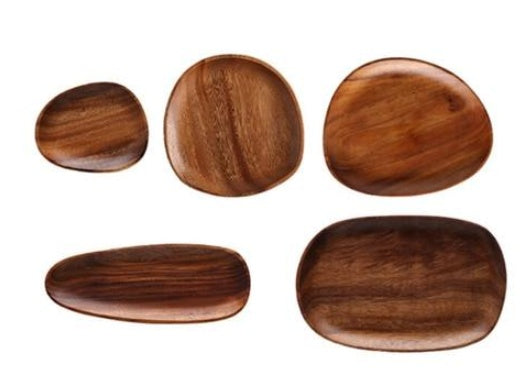 Acacia Japanese Snack Plate Non-standard Snack Plate