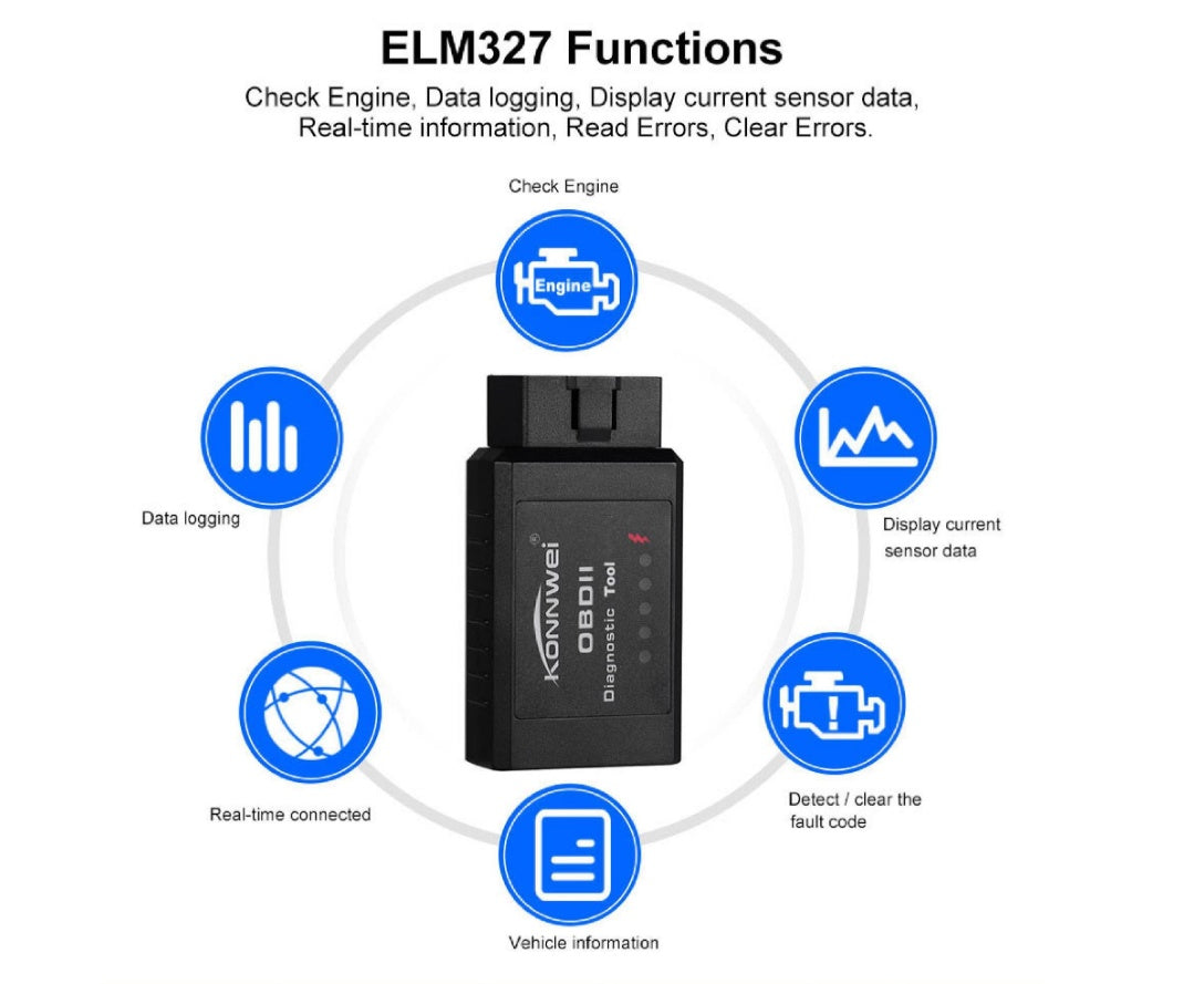 KONNWEI KW910 ELM327 OBD2 Diagnostic Tool