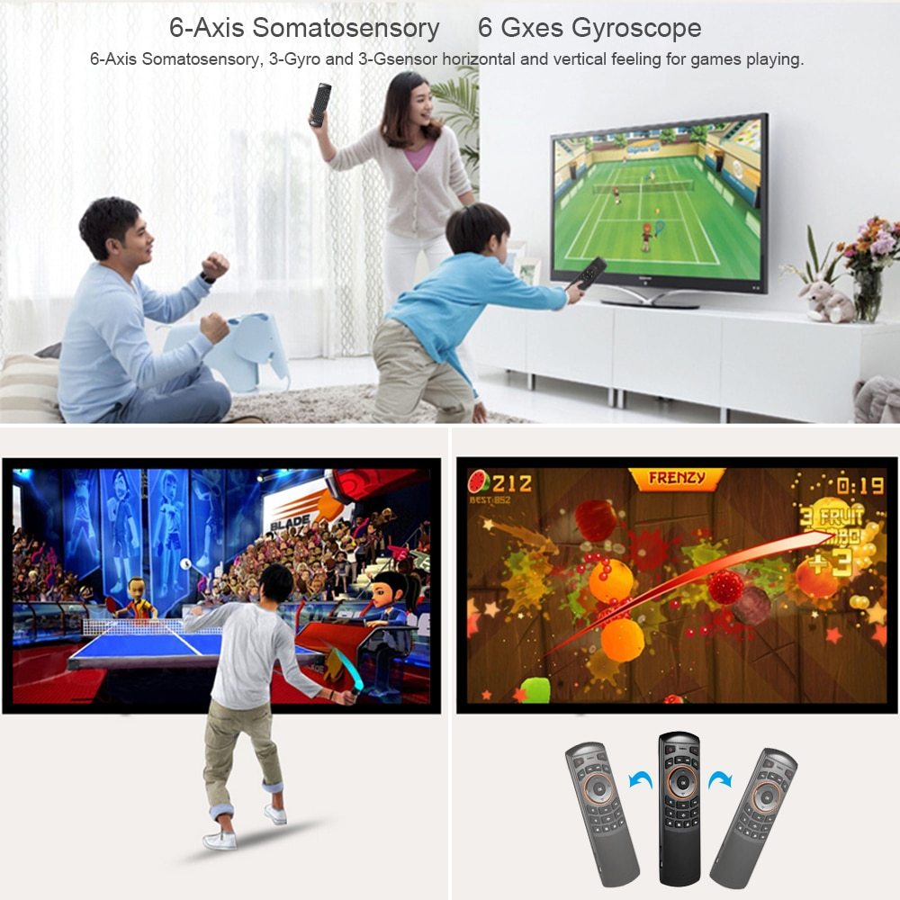Docooler Wireless QWERTY Keyboard Air Mouse Remote Control