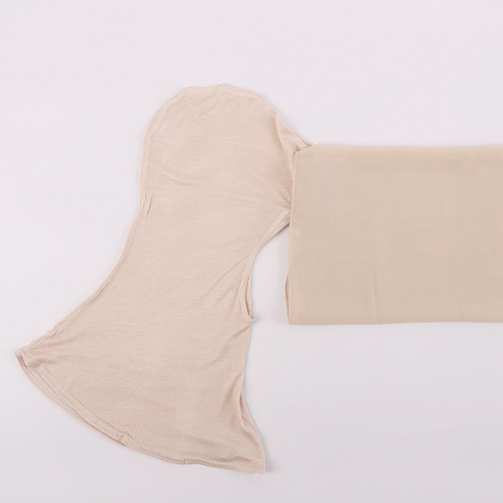 Modal Scarf Bottoming Hood Pearl Chiffon Women's Bag Scarf