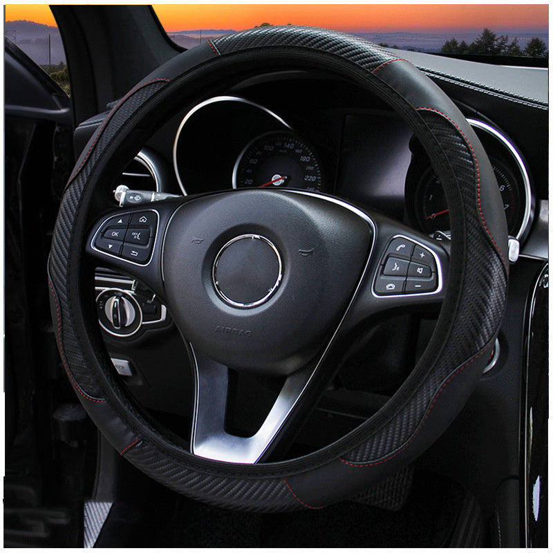 Carbon Fiber Sport Steering Wheel Cover No Inner Ring