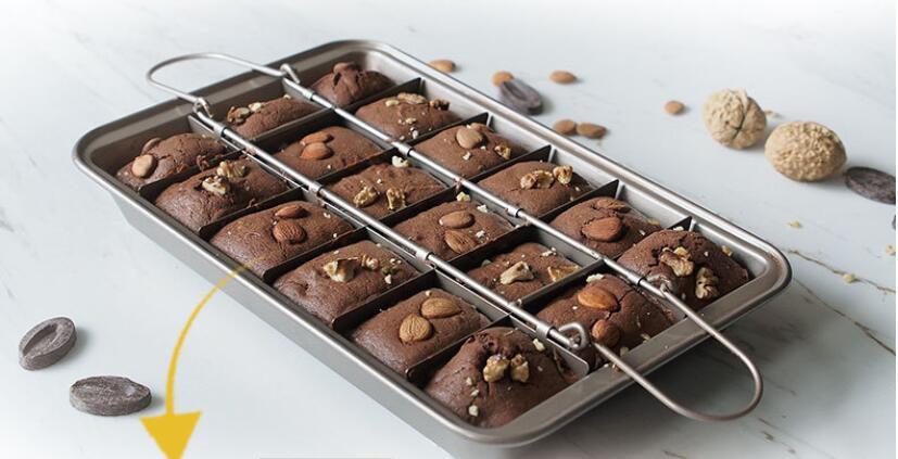 Square Brownie Baking Pan Cake Mold