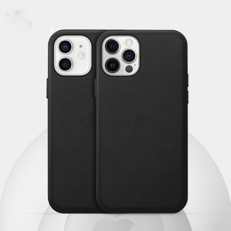 Real Cowhide Leather Magnetic Phone Case
