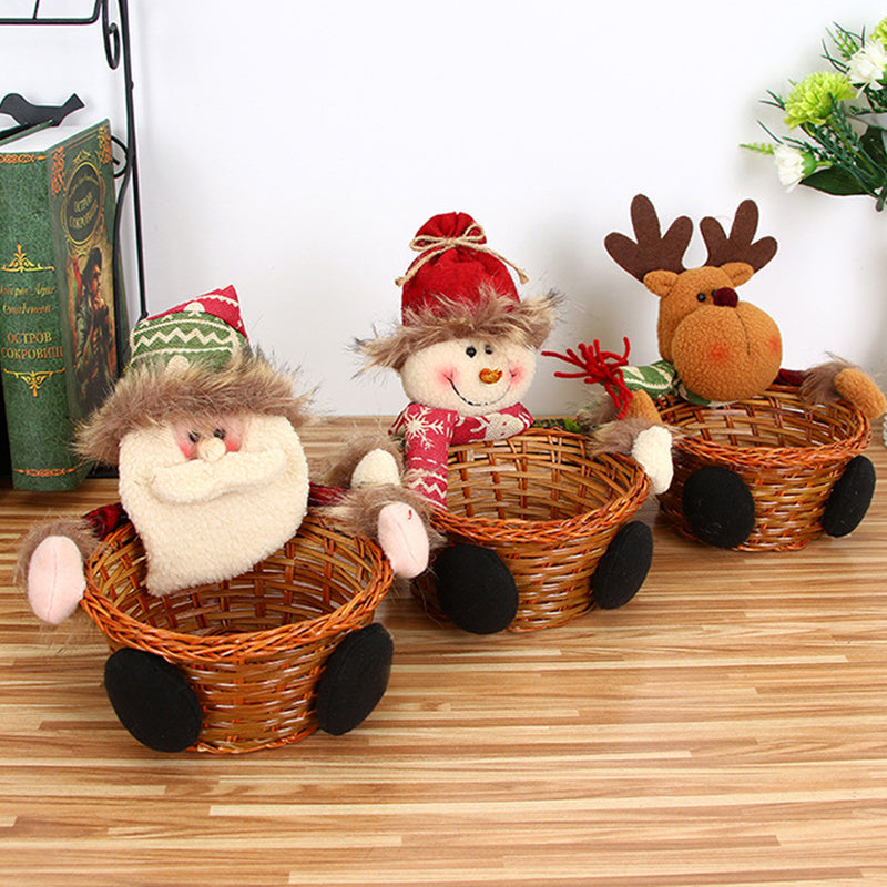 New Christmas Candy Basket Tabletop Decorations