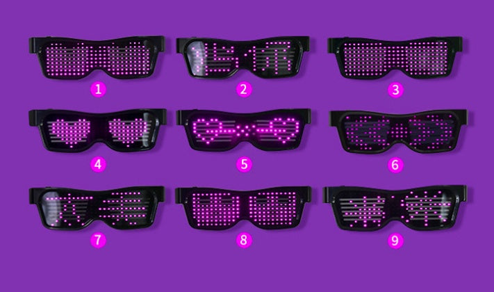 Multicolor Dynamic Flashing LED Party Glasses