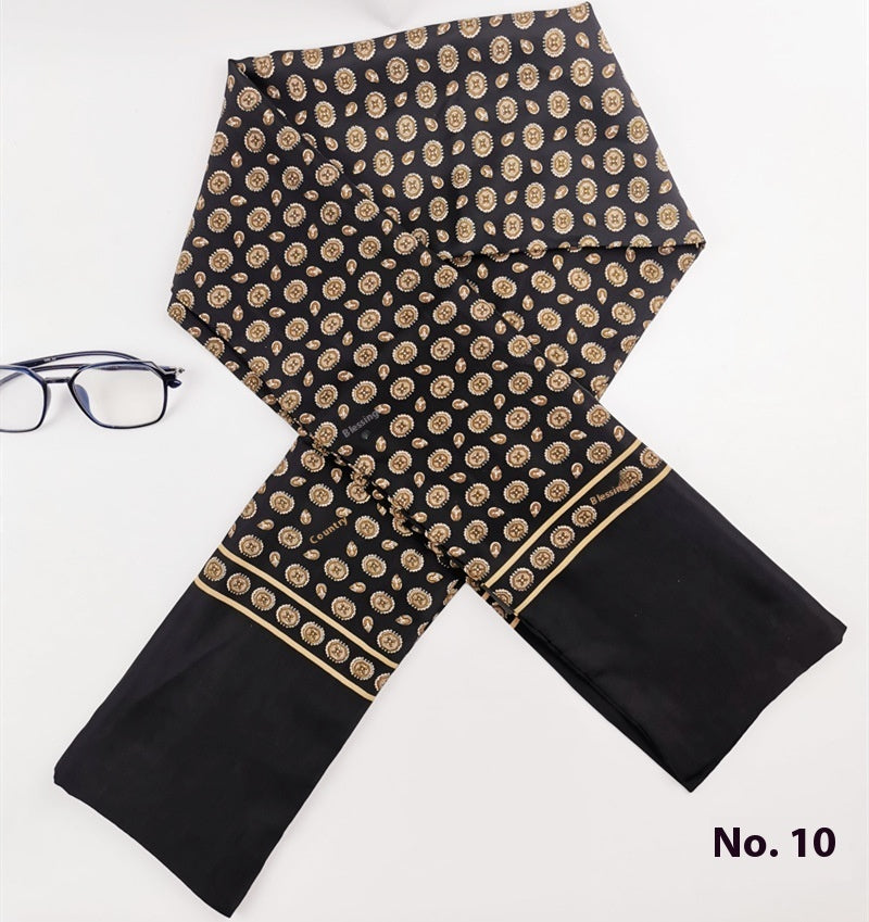 Men's Silk Cashmere Business Long Scarf