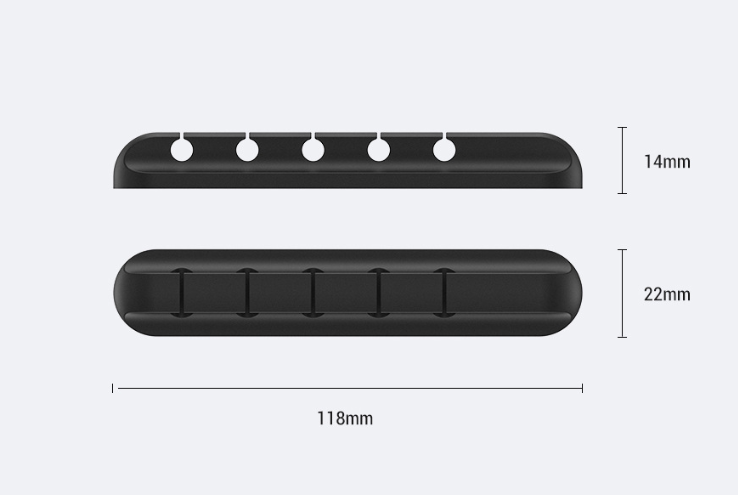 Silicone Cable Management Clips
