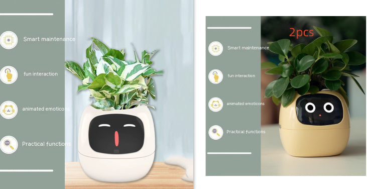 Smart AI Planter with Expressions and Sensors