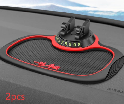 Non-Slip Car Phone Pad with Parking Number Card